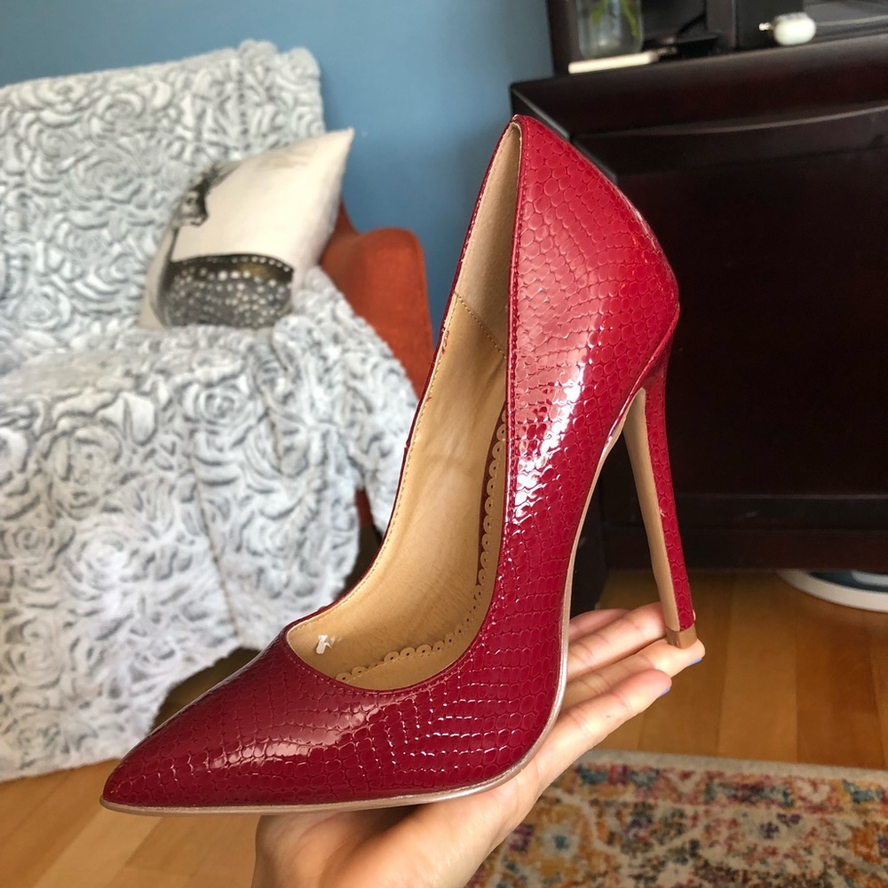 Dark Red Pumps